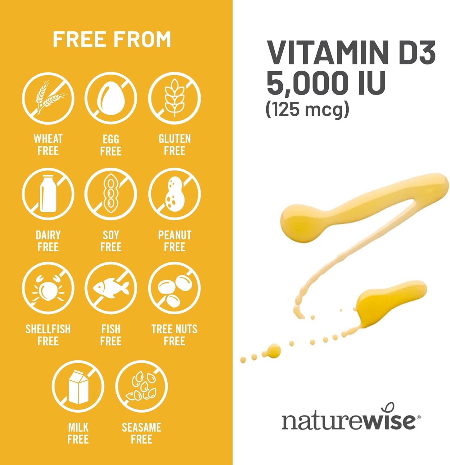 Vitamin D3 5000Iu (125 Mcg) 1 Year Supply for Immune Support, Healthy Muscle Function, and Bone Health - Non-Gmo, Gluten Free in Organic Extra Virgin Olive Oil, (Mini Softgel), 360 Count