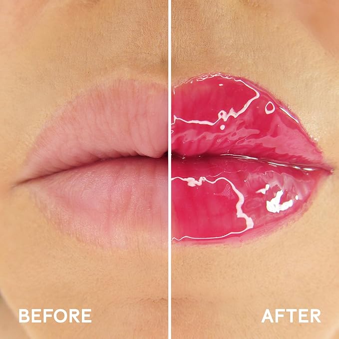 Winky Lux Berry Very There Lip Oil - Hydrating Berry Tint with Jojoba Oil, Non-Sticky Glossy Lip Oil, Tinted Red Gloss for Juicy Lips & Soft Vanilla Scent