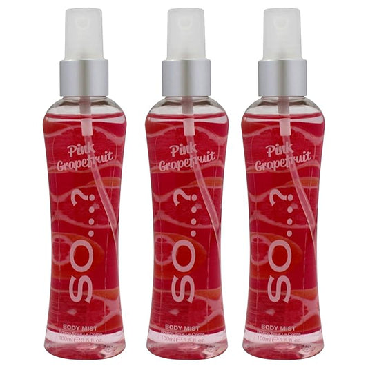 Pink Grapefruit Body Mist by So…? for Women - 3.5 oz Body Mist - Pack of 3