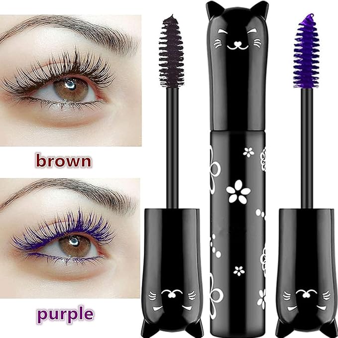 Black Mascara For Eyelashes Waterproof Voluminous Colored Lengthening Curling Defining