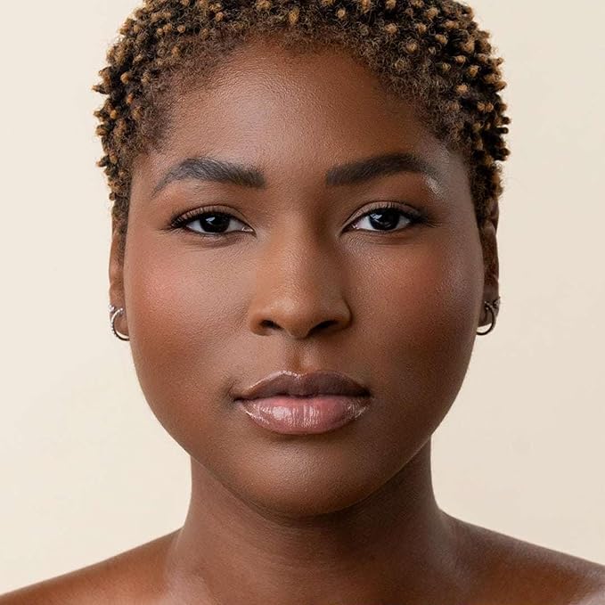 Silly George Lip Gloss Revival - Glossy Hydrating Glaze with Peptides, Shea Butter, & Moisturizing Argan, Macadamia, Babassu Oil for Dry Lips, Clean Beauty Products, Petal, 15ml Tubes