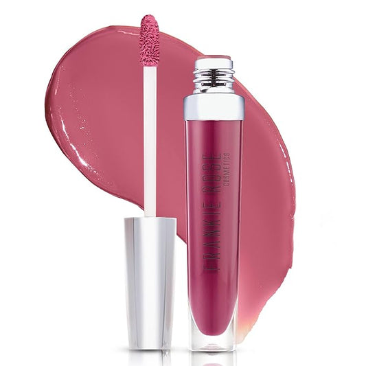 Frankie Rose Cosmetics Ultra Matte Liquid Lipstick - Long Lasting Lip Cream - Highly Pigmented, Smooth, Creamy Lip Color for Women - Wild
