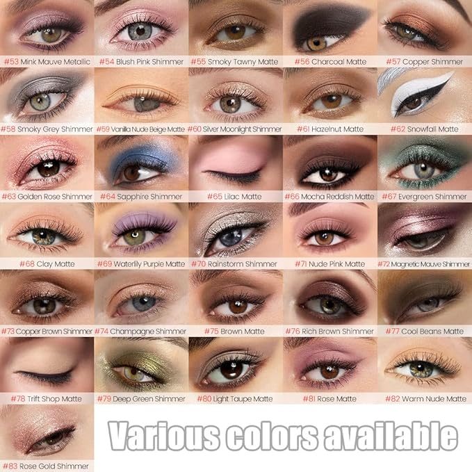 Kaely 8Pcs Cream Eye Shadow Sticks Set, Matte Shimmer Eyeliner Pencil Eyeshadow Palette Makeup, Eye Highlighter Brightener Stick for Older Women Waterproof Pigmented, sombras para ojos, New-11