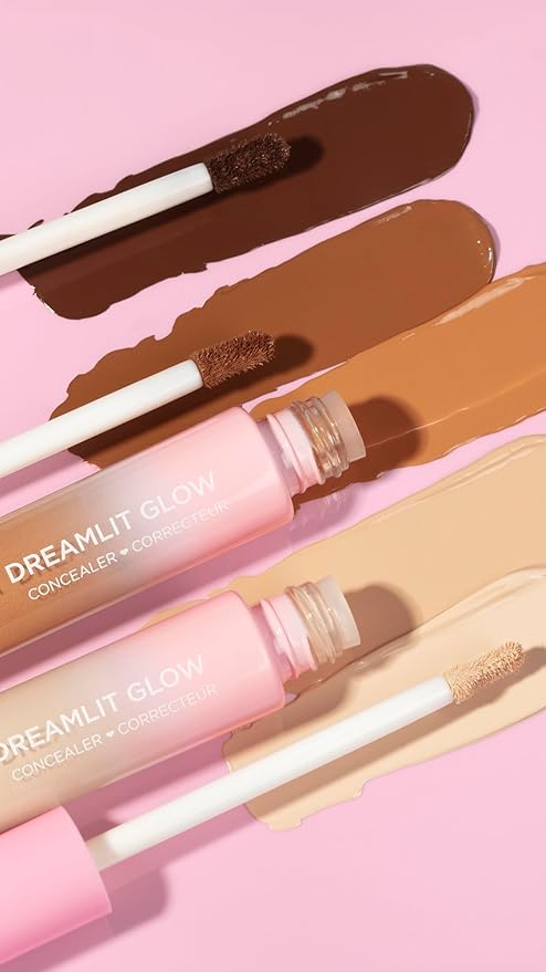 Pacifica Concealer – DreamLit Glow Full Coverage Concealer with Squalane for Dark Circles & Dark Spot Correction, Lightweight & Long-Lasting, Vegan & Cruelty-Free, Shade 05 (Rich Mocha)