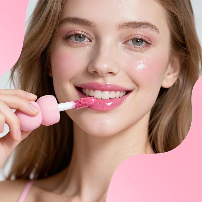 Color Nymph Lip Oil & Lip Gloss Set, Hydrating Non-Sticky Lip Makeup, Nourishing Lip Care with Jojoba Oil, Glossy Pigmented Finish, Summer Fruit