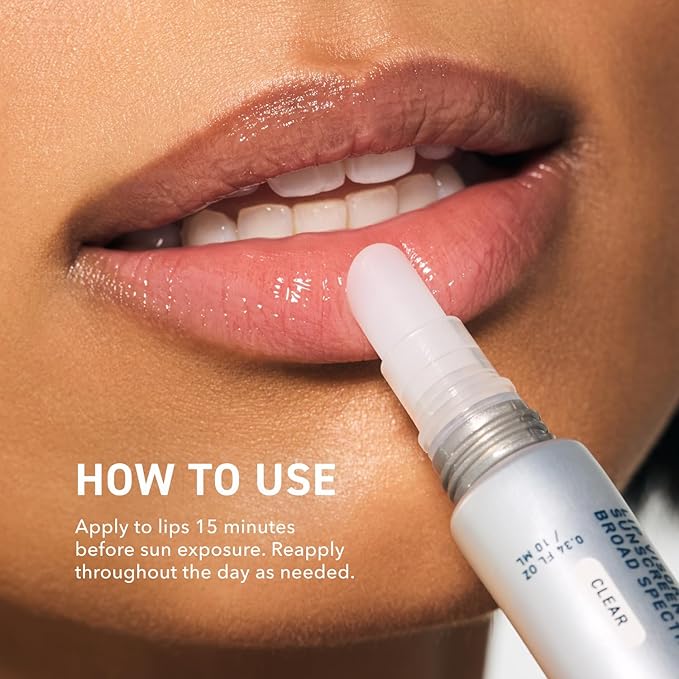 Prequel Skin Lip Visor, Clear Lip Balm with SPF 30 PA+++. Mint Flavored with Non-Sticky Finish – Moisturizing Semi Gloss Balm Sunscreen for Daily Use - 2 Pack