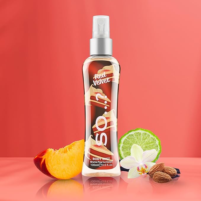 Red Velvet Body Mist by So…? for Women - 3.5 oz Body Mist - Pack of 2