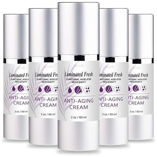 Luminated Fresh - Luminated Fresh Anti-aging Serum - LuminatedFresh Ageless Moisturizing Cream - 5 pack/10 oz