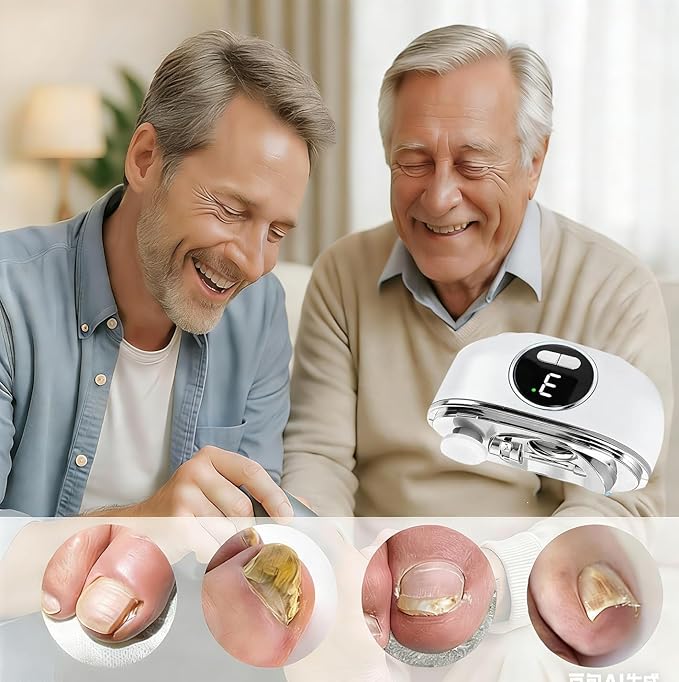 This New 2026 Electric Nail Clipper Features a Dual-Blade Design, a Large Display Screen, and Three Adjustable Speed Settings Suitable for Infants, Women, Men, Seniors, and Nails of All thicknesses