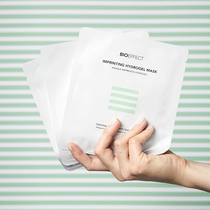 BIOEFFECT Imprinting Hydrogel Face Mask | Soothing Two-Part Hydrogel Mask for Intense Hydration, Plumper & Smoother-Looking Skin, 1 Mask