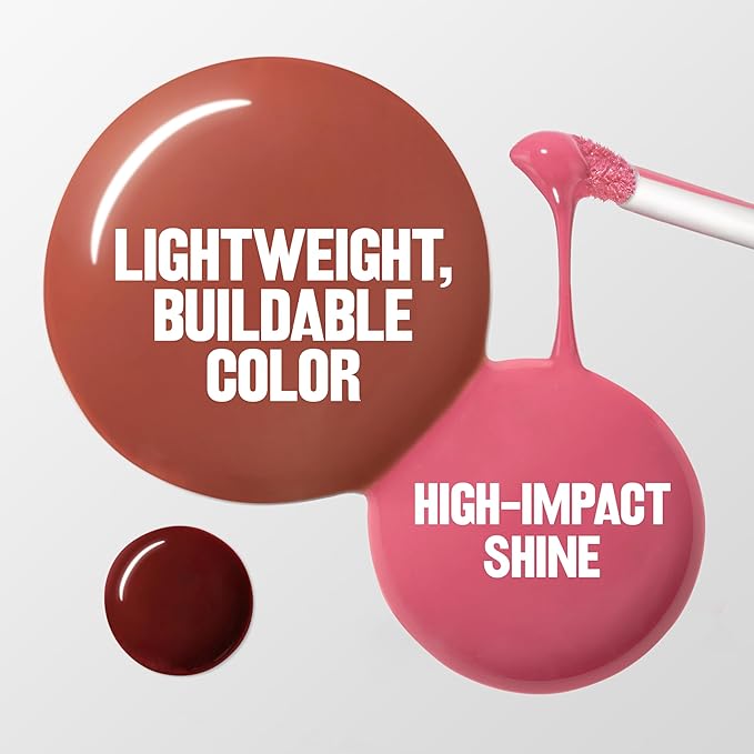 REVLON PhotoReady Instant Plump Serum, Plumping Gloss, Hydrating, Non-Sticky & High Shine Finish, 005 Heatonist, 0.25 fl oz