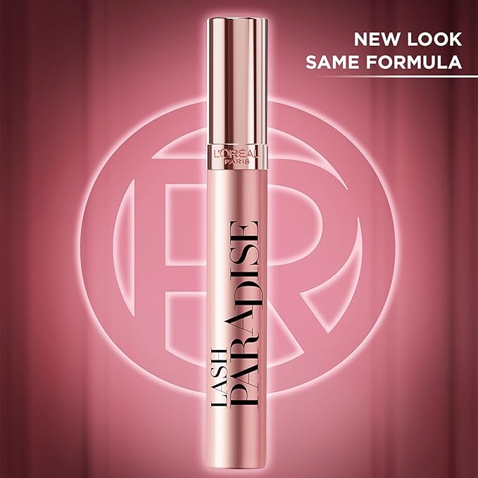 L'Oreal Paris Voluminous Makeup Lash Paradise Mascara, Voluptuous Volume, Intense Length, Feathery Soft Full Lashes, No Flaking, No Smudging, No Clumping, Blackest Black, 0.28 Fl Oz (Pack of 1)