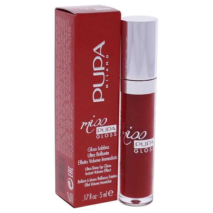 Miss Pupa Gloss - 205 Touch of Red by Pupa Milano for Women - 0.17 oz Lip Gloss