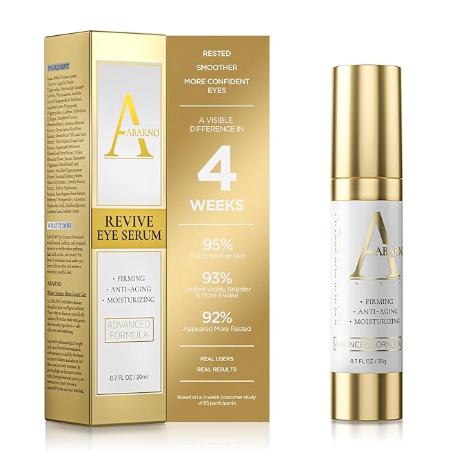 Hydrating Eye Serum for Dark Circles and Puffiness – Caffeine, Retinol, Niacinamide, Peptides – Anti-Wrinkle, Firming, Smooths Fine Lines – Under Eye Treatment – 0.7 fl. oz