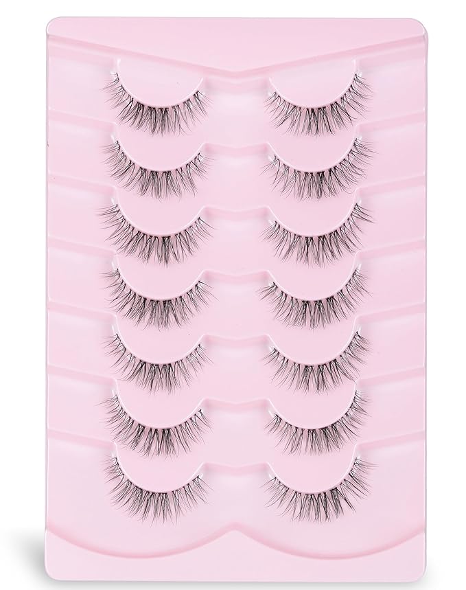 Natural Lashes False Lashes False Eyelashes Wispy Lashes Natural Eyelashes Wispy Eye Lashes Clear Band Lashes UP15