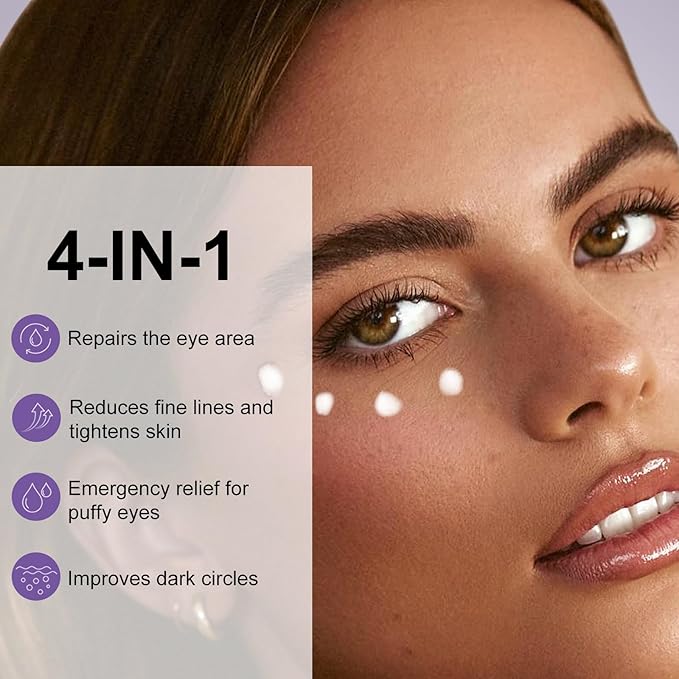 Temporary Instant Eye Tightener Cream – Under Eye Cream for Men & Women, Helps Improve the Appearance of Dark Circles, Puffiness & Fine Lines, Anti-Aging & Firming, Mild Hydrating Formula, 30 ML