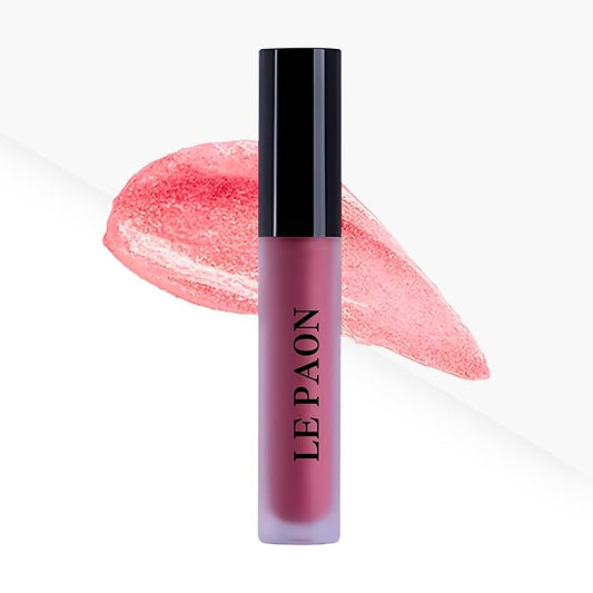 LePaon Cosmetics Pout Cloud Lipgloss – Long-wear, Transfer-Proof Matte Lipstick with High Pigment Payoff – Infused with Vitamin E for Extended Hydration (Pinkshine)