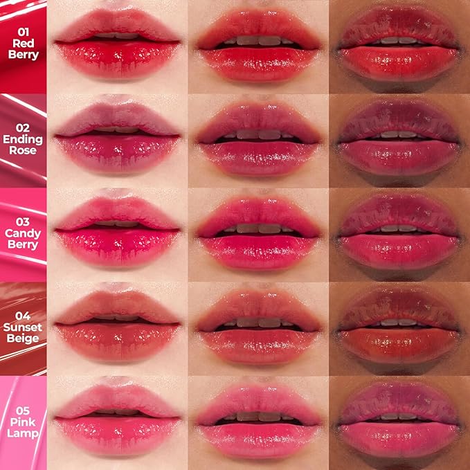 Pudding Glow Korean Lip Tint | Natural Lip Stain | Gloss to Stain | Long-Lasting & Non-Sticky | Lightweight Lip Tint | 0.14 oz. (04 SUNSET BEIGE)