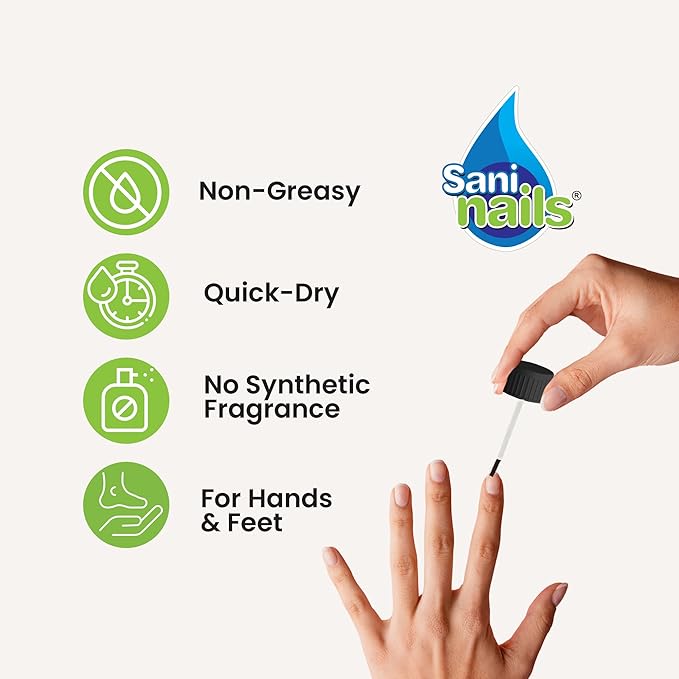Troya Toenail Repair For Damaged Nails – Sani Nails Brush-On Toenail Solution for Hydrating and Restoring (1 Pack)