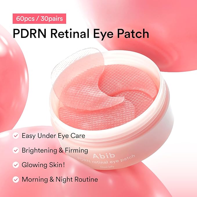 Abib Pink Me Up Pdrn 3 Step Glow Kit | Overnight Firming Jelly Mask, Korean Skincare Set for Glass Skin Routine