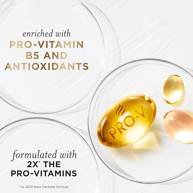 Pantene Conditioner, Sheer Volume - 72-Hour Fullness, Lightweight Nourishment with Pro-Vitamin B5 + Antioxidants, Fine, Thin, Color-Treated Hair, Paraben Free, Strengthens Bonds, 25.1 Fl Oz