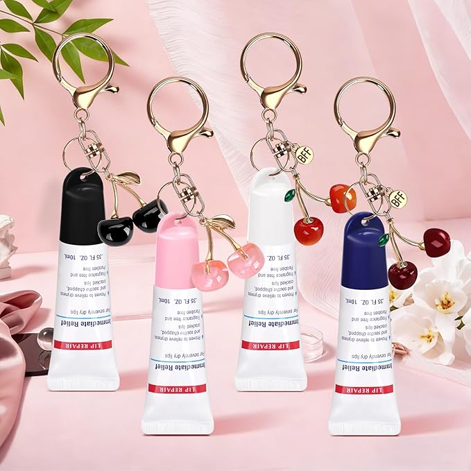 2 Pcs Keychain Holder for Aquaphor Lip Repair- Polypropylene Cap Accessory - Fit Lip Balm Keychain