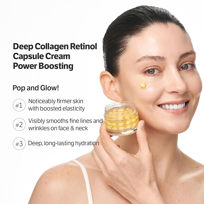 SUNGBOON EDITOR Holiday Spa Skin Bundle | Glass Skin | Gift, Stocking Stuffers | Deep Collagen Overnight Mask (4ea) & Deep Collagen Wrinkle Filler Serum & Retinol Capsule Cream