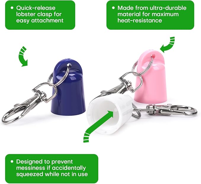 2 Pcs Keychain Holder for Aquaphor Lip Repair- Polypropylene Cap Accessory - Fit Lip Balm Keychain