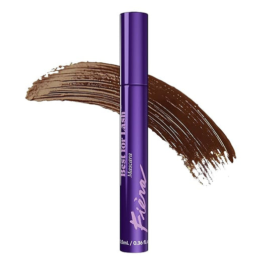 Best for Lash™ Mascara for Women Over 40 – Volumizing, Lengthening & Lifting Peptide Mascara with Vitamin B5 – Smudge-Proof, Flake-Resistant, Gentle Washable Formula, Brown