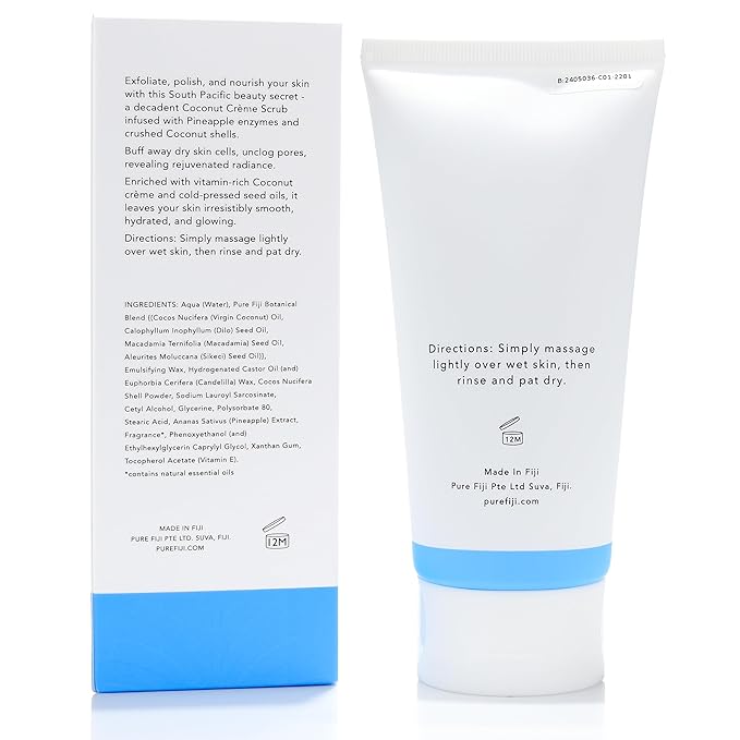 Pure Fiji Coconut Crush Scrub, Coconut (6oz/180ml)