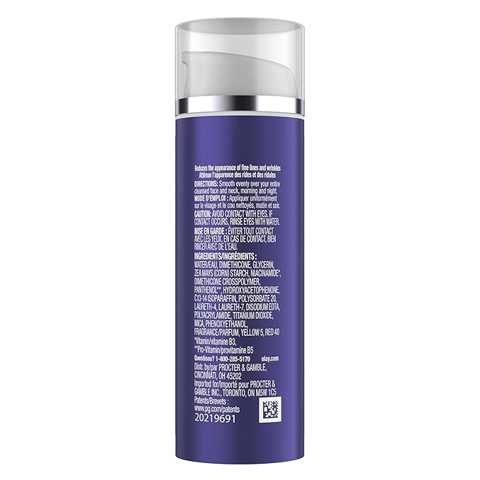 Olay Face Serum, Age Defying Anti-Wrinkle 2-in-1 Day Cream - Anti-Aging, Anti-Wrinkle, Smooths Fine Lines and Wrinkles, Firming, Lifting - Niacinamide, Glycerin, Aloe Vera, 1.7 Oz
