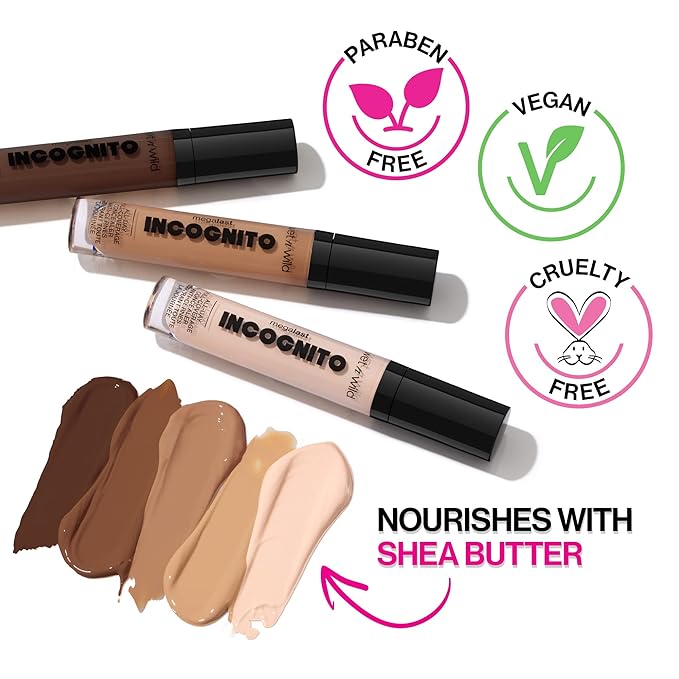wet n wild Mega Last Incognito All-Day Full Coverage Liquid Matte Concealer, Medium Golden, 0.18 Ounce