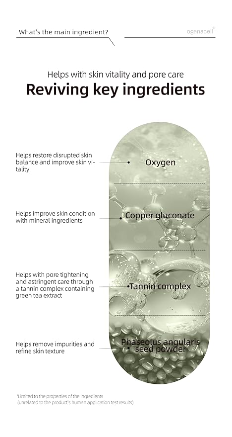 OGANA CELL DERX Facial Cleanser for Sensitive & Oily Skin – Calm Cleansing Foam with Plant Tannin, Redness Relief & Oil Control, Oxygen Bubble Technology, Korea Skincare (120ml/4.05 fl.oz.)