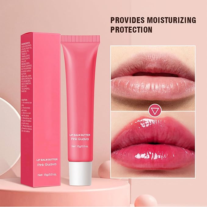 3Pcs Summer Lip Glossy Butter Balm Set, Instant Moisture Sheer Tint, Non-Sticky, Conditioning Formula to Soothe & Repair Dry, Chapped Lips, Jelly Lip Stain with Natural Scent (#1+3+5, 3Pcs)