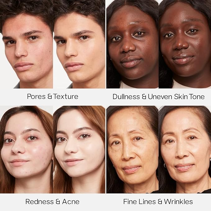 Saie Glowy Super Skin Tint Liquid Foundation - Weightless + Dewy Foundation with Lightweight Medium Coverage - Hydrating Face Makeup + Skin Care Serum Hybrid with Hyaluronic Acid - Shade 4 (1.01 oz)