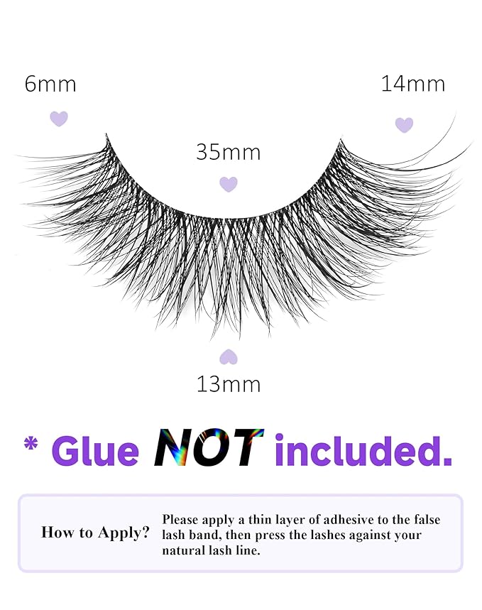 Lashes Wispy False Eyelashes Mink Lashes Natural Lashes Fake Lashes Strip Lashes Cat Eye Lashes Natural Eyelashes K20
