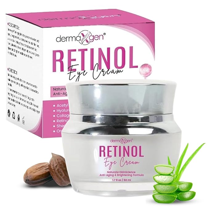 Retinol Cream – 3% (Percent) Retinol Cream for Face with Hyaluronic Acid Anti-Aging Face Cream for Fine Lines & Wrinkles – Hydrating Face Moisturizer (1.7 FL OZ, RETINOL EYE CREAM)