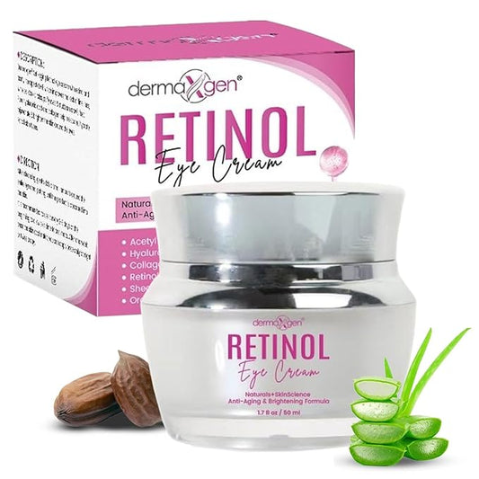 Retinol Cream – 3% (Percent) Retinol Cream for Face with Hyaluronic Acid Anti-Aging Face Cream for Fine Lines & Wrinkles – Hydrating Face Moisturizer (1.7 FL OZ, RETINOL EYE CREAM)