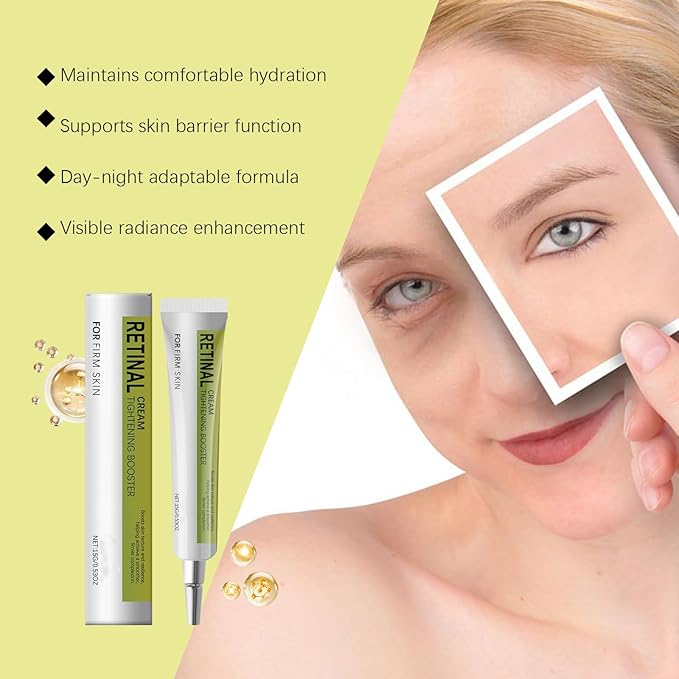 Soelegant Retinal Shot Tightening Booster for Firming Face & Eye Area, Dual Pack 15g Each, Wrinkle & Fine Line Care, Deep Hydration Cream with Retinaldehyde & Glycerin, Lightweight Non-Greasy Texture