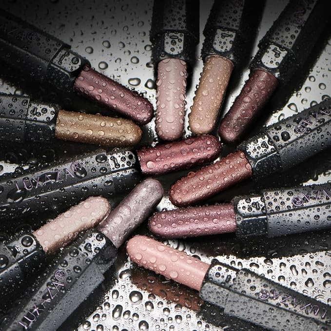 Brown Eyeshadow Stick Makeup Set 10PCS, Neutral Shimmer And Matte Cream Eye Shadow Palette, Metallic Bronze Smoky Eyeliner Brightener Crayon Pencil Kit, Ideal Gift for Women -Love's Gifts