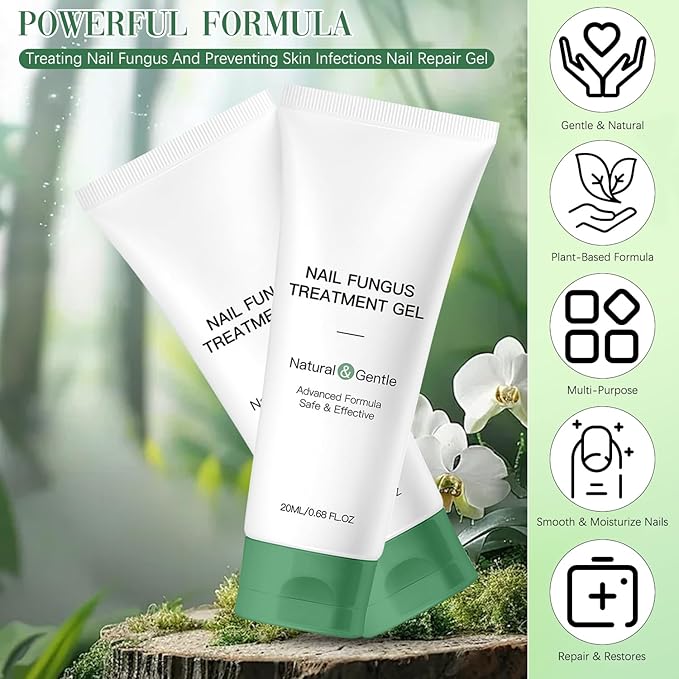 2PCS Nail Fungus Repair Gel – Multi-Purpose Nail Repair, Nail Growth Serum for Damaged Nail