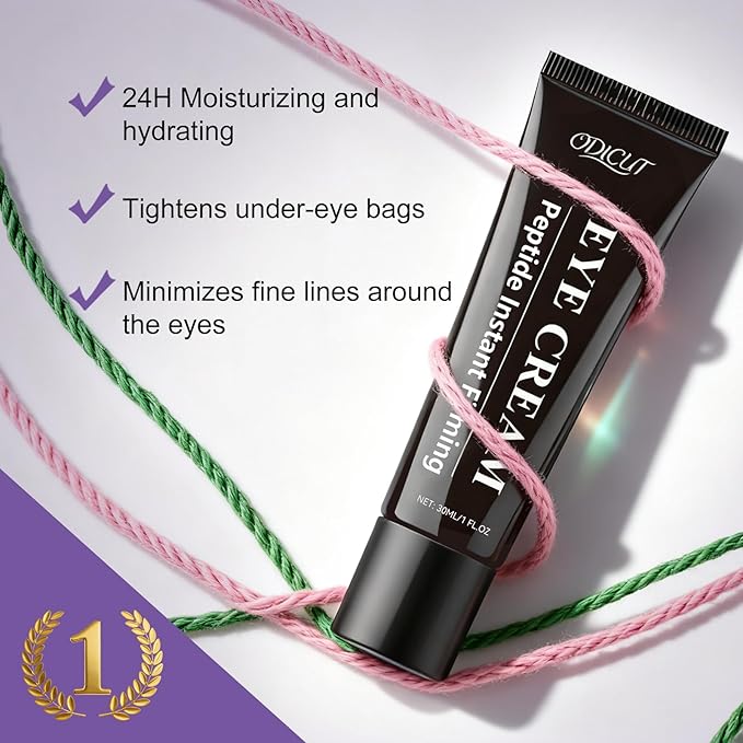 Temporary Instant Eye Tightener Cream – Under Eye Cream for Men & Women, Helps Improve the Appearance of Dark Circles, Puffiness & Fine Lines, Anti-Aging & Firming, Mild Hydrating Formula, 30 ML