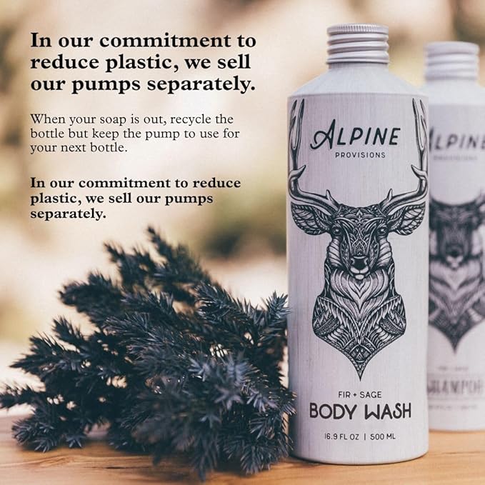 Alpine Provisions Natural & Organic Body Wash with Lavender & Juniper – Moisturizing Body Wash with Aloe Vera, Coconut Oil & Essential Oils – Vegan, Sulfate-Free, Plastic-Free – 16.9 fl oz