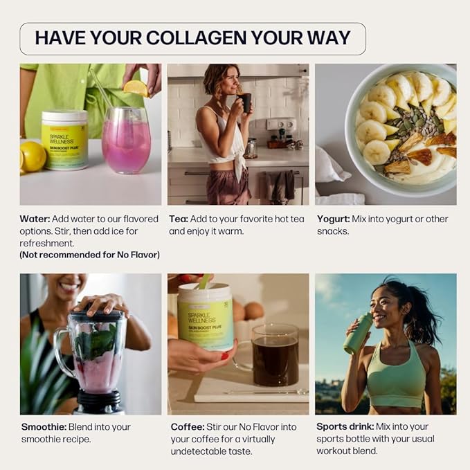 Sparkle Wellness VERISOL Bioactive Hydrolyzed Collagen Peptides | Collagen Powder Supplement with Vitamin C & Hyaluronic Acid for Hair, Skin, and Nail Health | Skin Boost Plus (Chocolate) [30-Serves]
