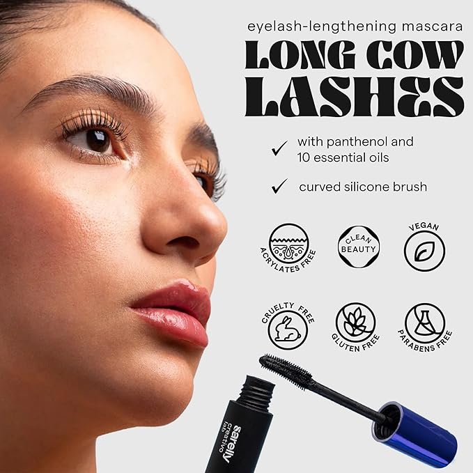 SARELLY, Mascara Kit, Volume Horse Lashes + Long Cow Lashes, Waterproof, Intense Black, Sarelly Creativo Lab