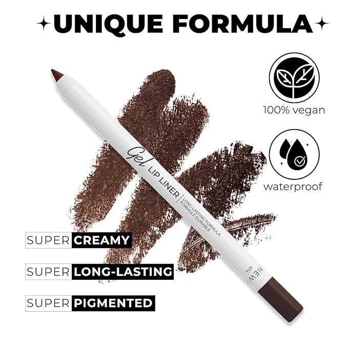Lamel Waterproof Eyeliner Pencil, Smudge-Proof, Transfer-proof, Long-lasting Colored Eye Liners, Sharpenable, Cruelty-free (414 Intense Brown)