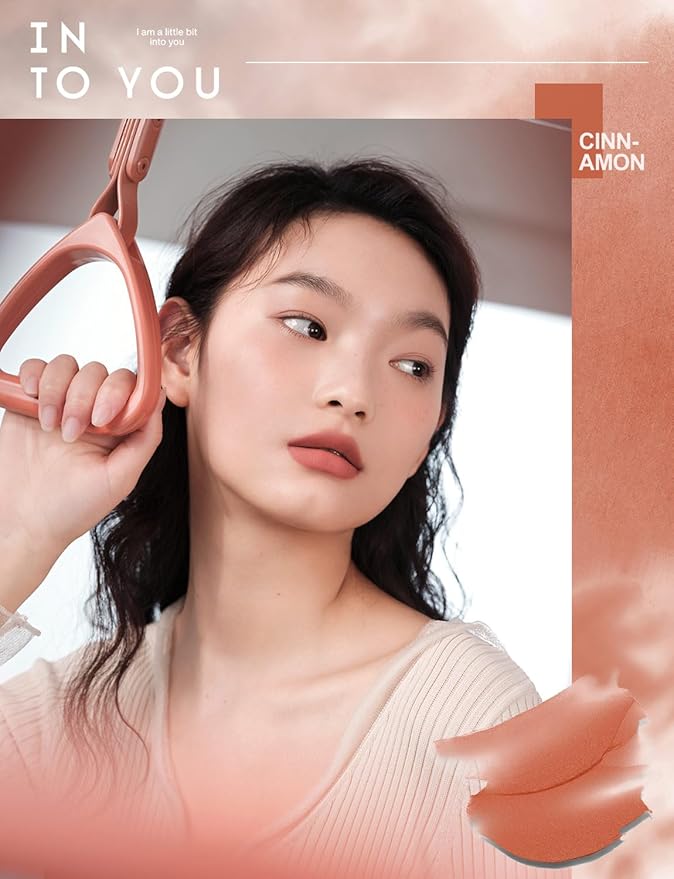 INTO YOU Matte Lipstick, Super Staying Long Lasting Waterproof Lip Clay Mousse, Dual-Use For Lips And Cheeks, Pink Lip Stain