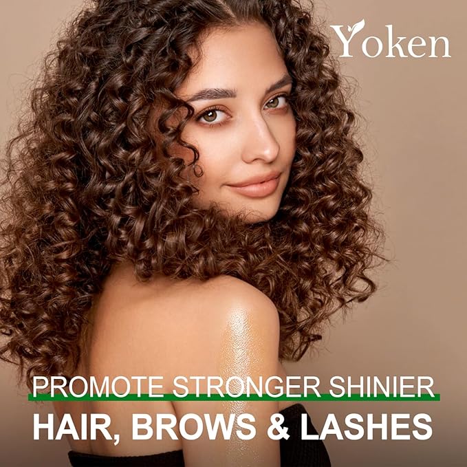 Yoken EWG Verified Castor Oil Organic Glass Bottle 16 fl oz 100% Pure Natural Cold Pressed Castor Oil for Hair, Face, Body, Eyelash, Skin - Hexane Free, Unrefined, Virgin, Rich Fatty Acid