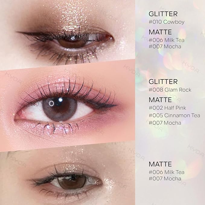 KYDA Single Matte Eyeshadow, Coffee Brown Shade, Ultra-fine Lightweight Powder, Multiuse Blendable Formula, Daily Matte Eyes Makeup, Mocha
