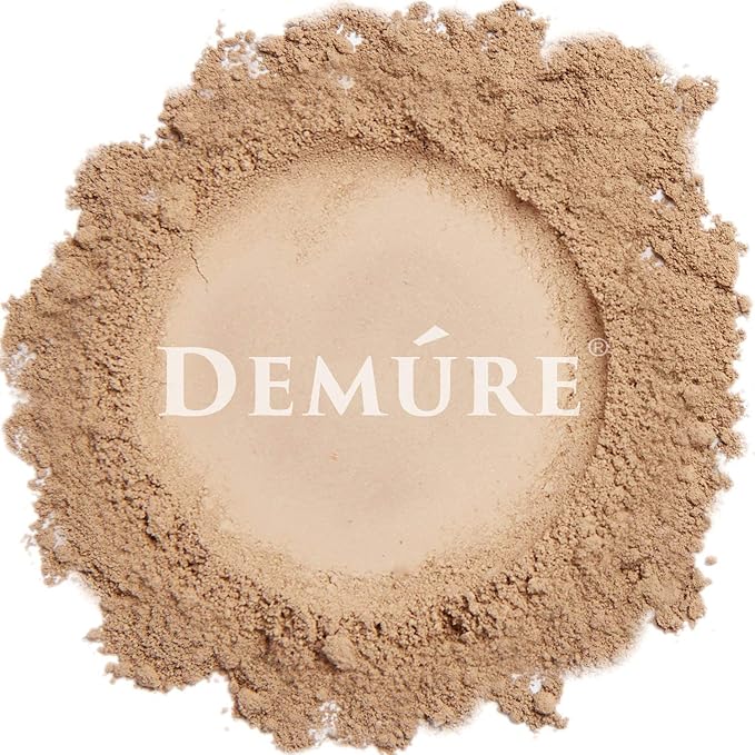 Demure Mineral Make Up, Medium Dark Mineral Foundation Makeup, Concealer Makeup, Natural Makeup Made with Pure Crushed Minerals, Loose Face Powder. Demure Mineral Makeup